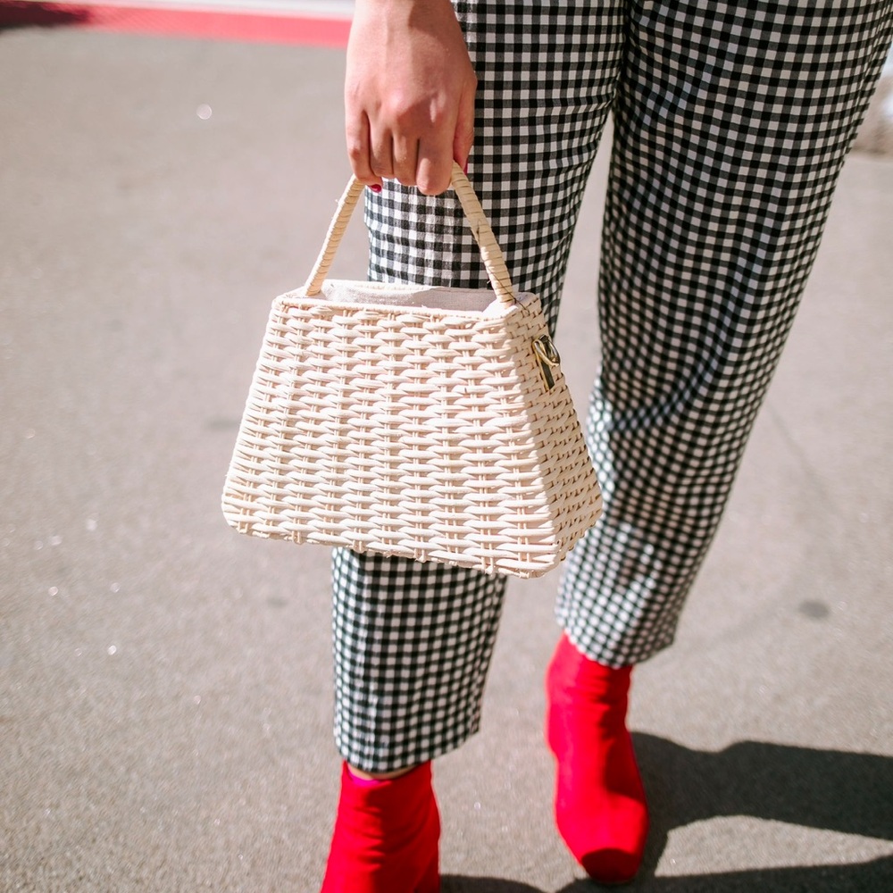 Zara Wicker Handbag
